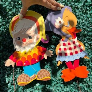 Vintage west germany alfred mertens, wall puppets, 1960s
